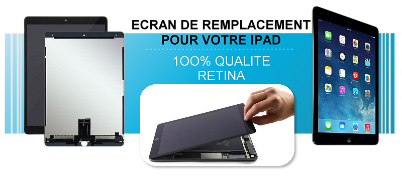 Ecran pour remplacement vitre cassé iPad Air 3